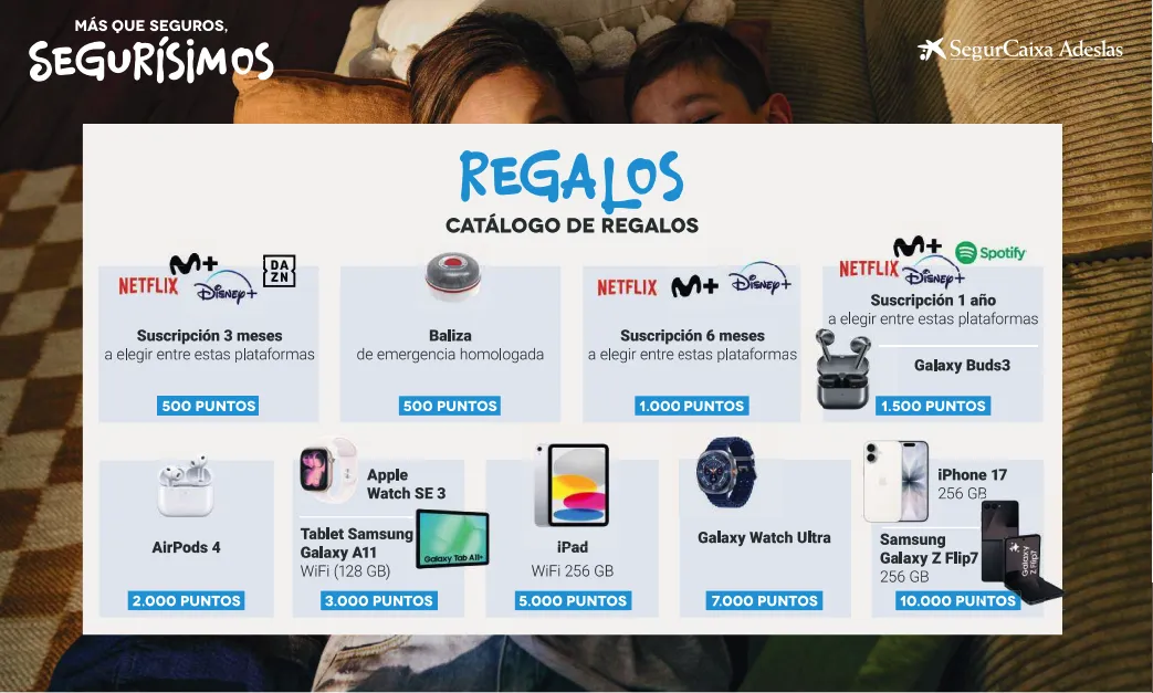 Premios - Campaña SegurCaixa Adeslas Seguros 2026
